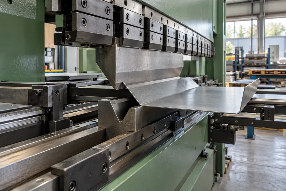 Press brake tooling folding sheet steel for a Manchester fabrication requirement